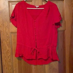 Lucky brand button top